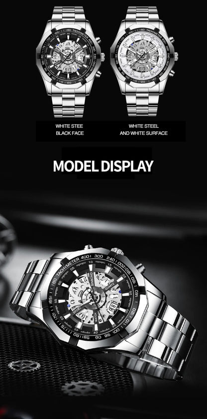 BINBOND Men’s Luxury Quartz Watch with Calendar