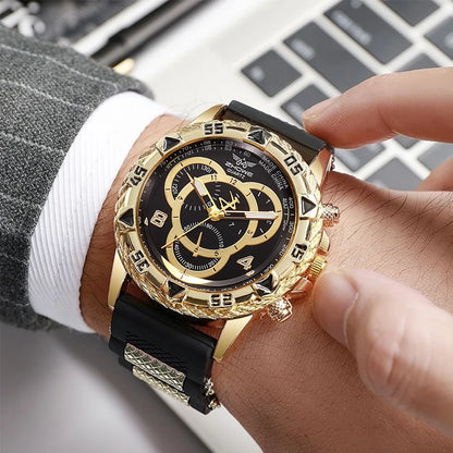 Fashion Silicone Band Analog Men and Ladies Quartz Design