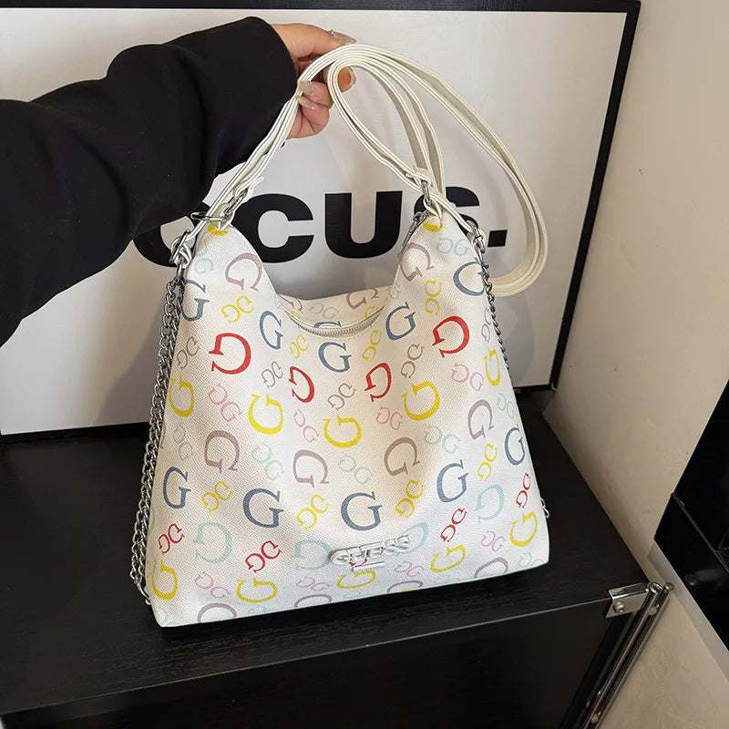 2025 Guessing Collection of Letter Print Backpack & Crossbody Bag
