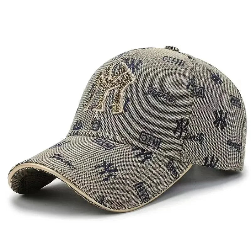 Street Style Essential Embroidered Letter Cotton Baseball Cap