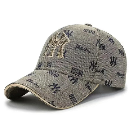 Street Style Essential Embroidered Letter Cotton Baseball Cap
