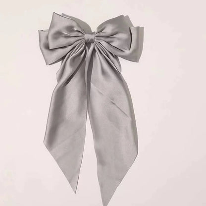 Ladies Elegant Bowknot Barrette Hair Ribbon
