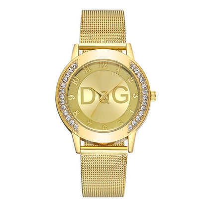 The Dolce Vida Diamond Accent Gold Mesh Women's Watch