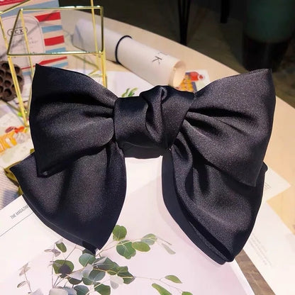 Ladies Elegant Bowknot Barrette Hair Ribbon