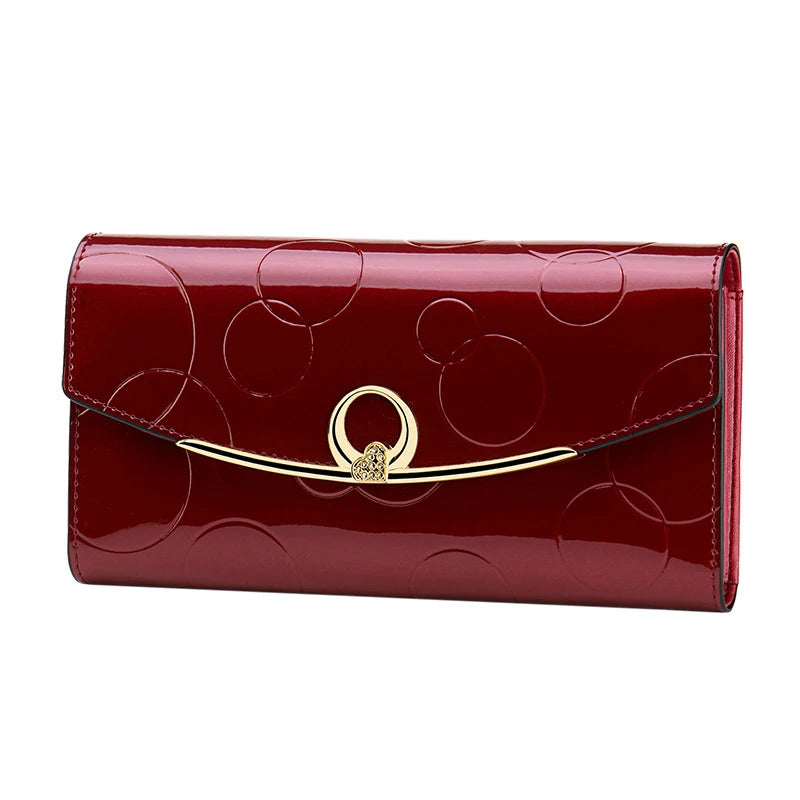 Luxury Leather Long Wallet – RFID Secure with Phone and Card Pockets
