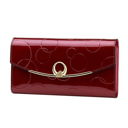 Luxury Leather Long Wallet – RFID Secure with Phone and Card Pockets