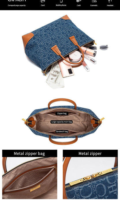 CH Handbag - Letter Print Tote - Everyday