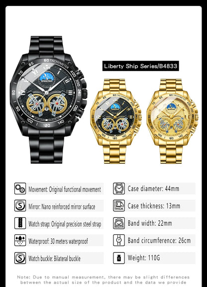 BINBOND Men’s Luxury Quartz Watch