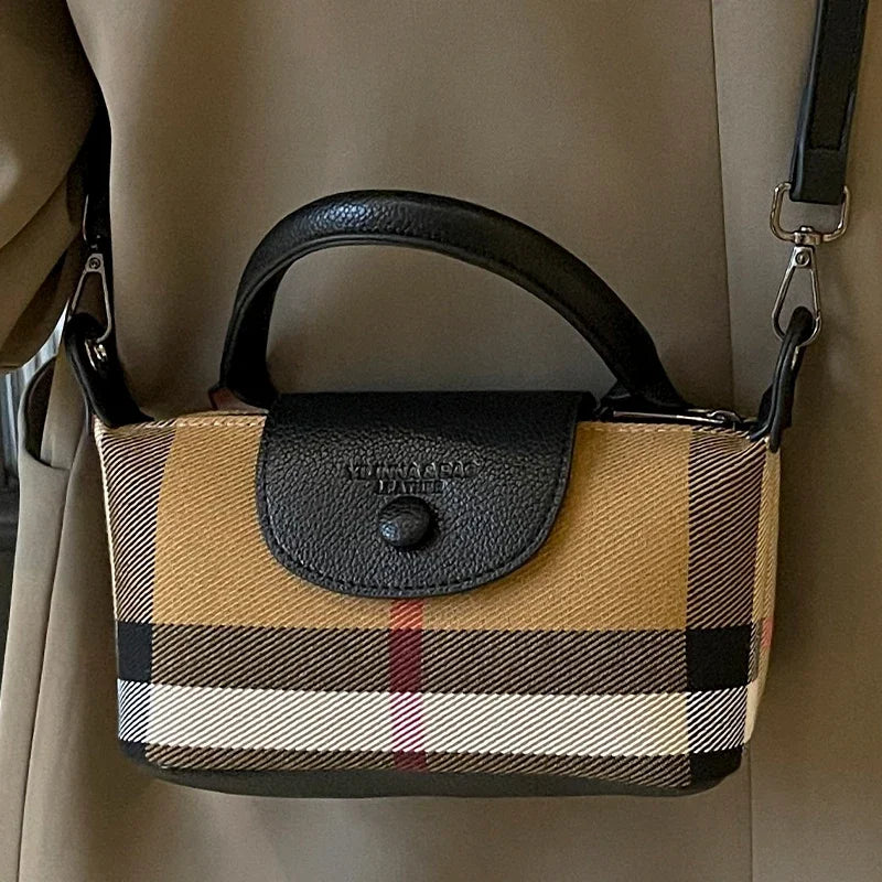 The Berrybag Checkered Hobo Crossbody