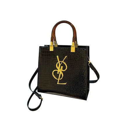 LIMITED TIME SALE - St Laurell 2025 Retro Crocodile-Pattern Foldable Square Bag