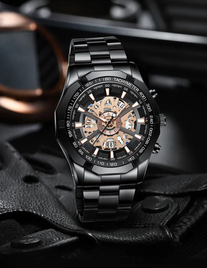 BINBOND Men’s Luxury Quartz Watch with Calendar