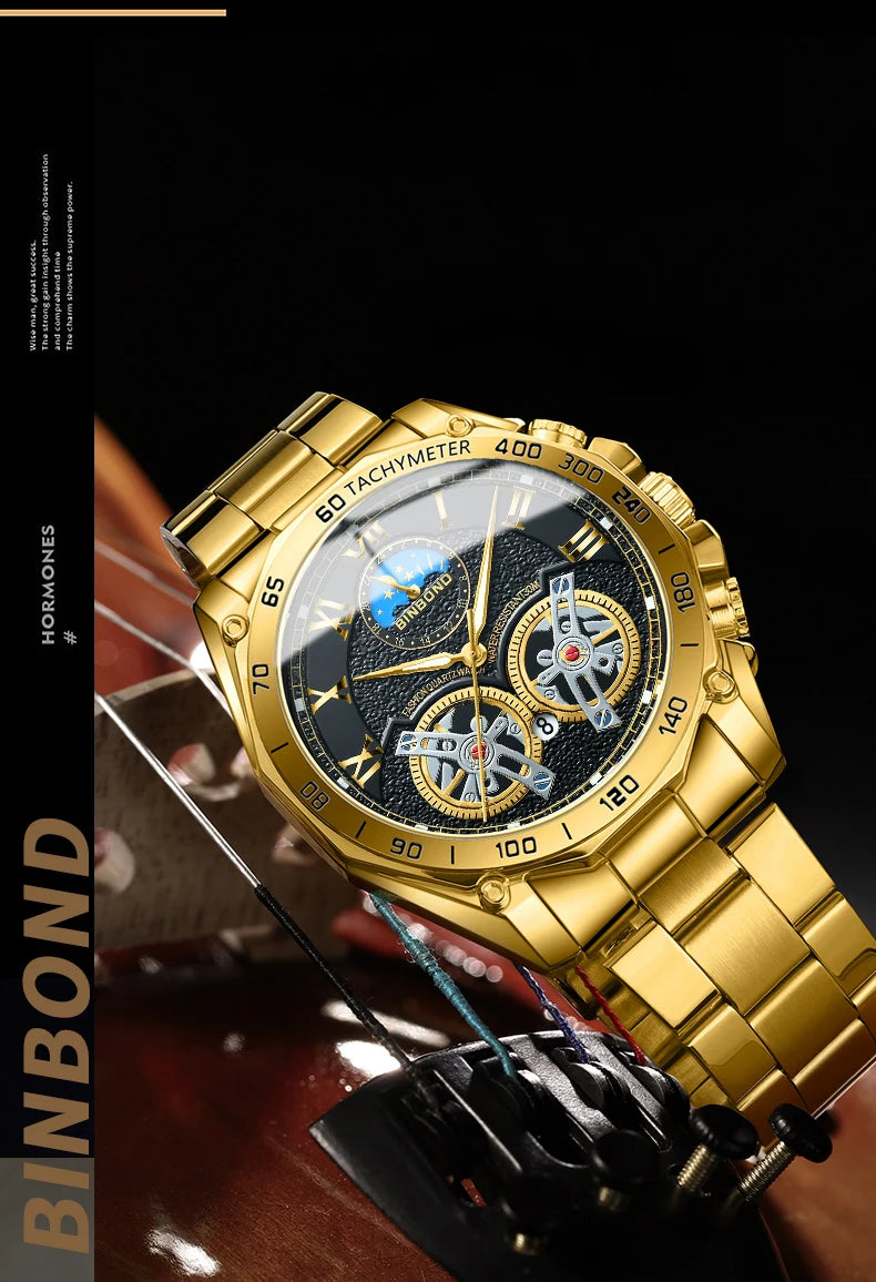 BINBOND Men’s Luxury Quartz Watch