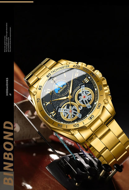 BINBOND Men’s Luxury Quartz Watch