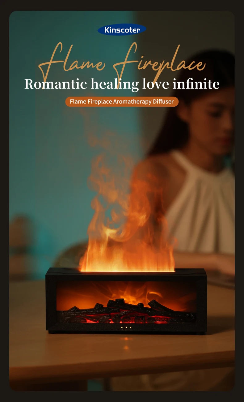 Remote Controlled Aroma Essential Fireplace