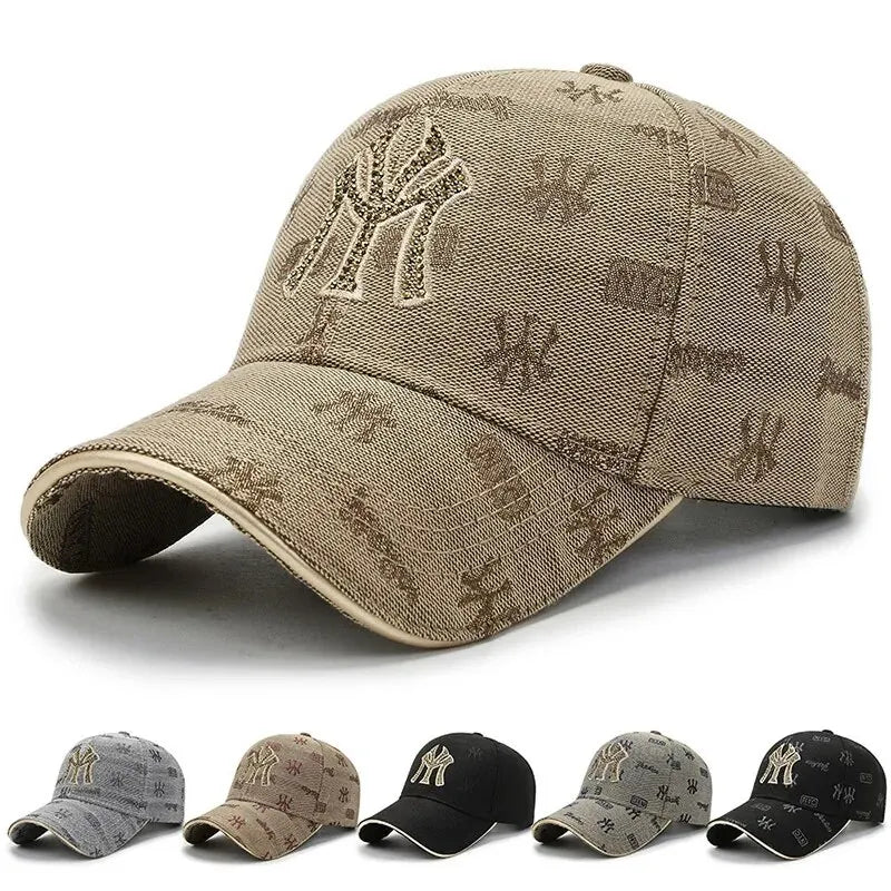 Street Style Essential Embroidered Letter Cotton Baseball Cap