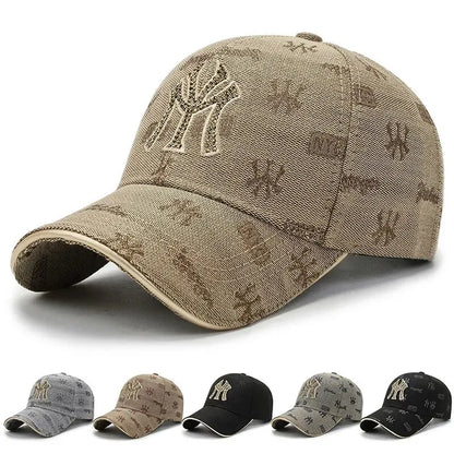 Street Style Essential Embroidered Letter Cotton Baseball Cap