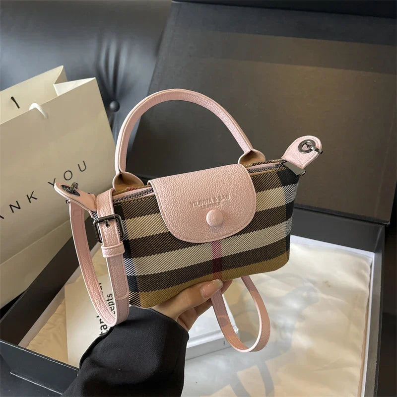 The Berrybag Checkered Hobo Crossbody
