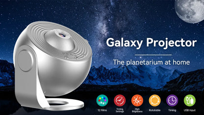 Starry Galaxy Night Light Projector