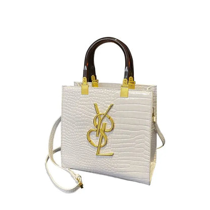 LIMITED TIME SALE - St Laurell 2025 Retro Crocodile-Pattern Foldable Square Bag