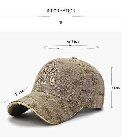 Street Style Essential Embroidered Letter Cotton Baseball Cap