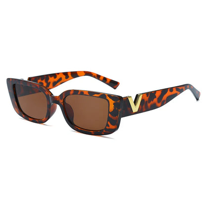 The Versacer'ed Cat Eye Rectangle Sunglasses – UV400 Retro Frame