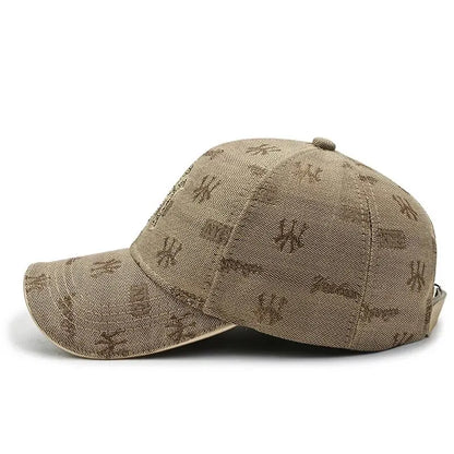 Street Style Essential Embroidered Letter Cotton Baseball Cap