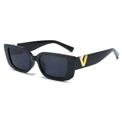 The Versacer'ed Cat Eye Rectangle Sunglasses – UV400 Retro Frame