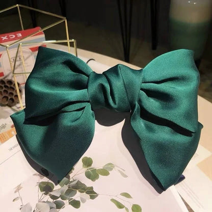 Ladies Elegant Bowknot Barrette Hair Ribbon