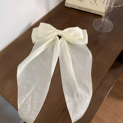 Ladies Elegant Bowknot Barrette Hair Ribbon