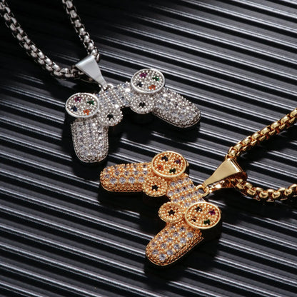 RAKOL Trendy Gamepad Stainless Steel Necklace
