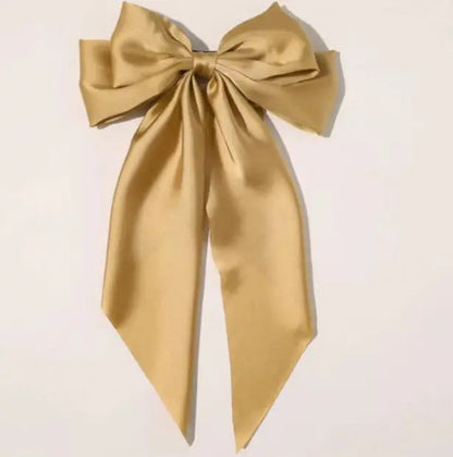 Ladies Elegant Bowknot Barrette Hair Ribbon