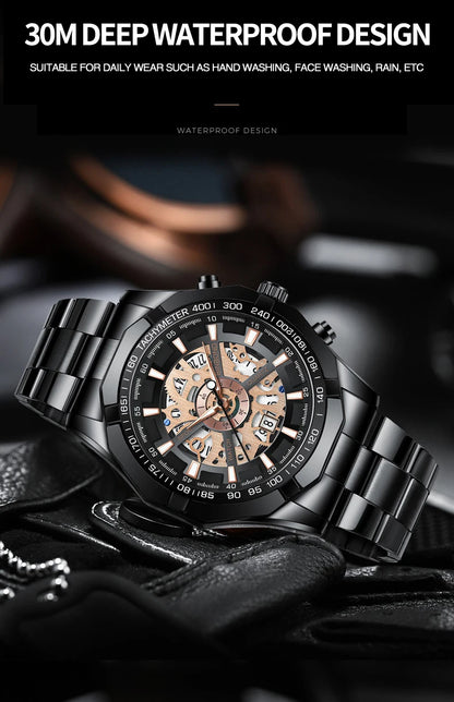 BINBOND Men’s Luxury Quartz Watch with Calendar