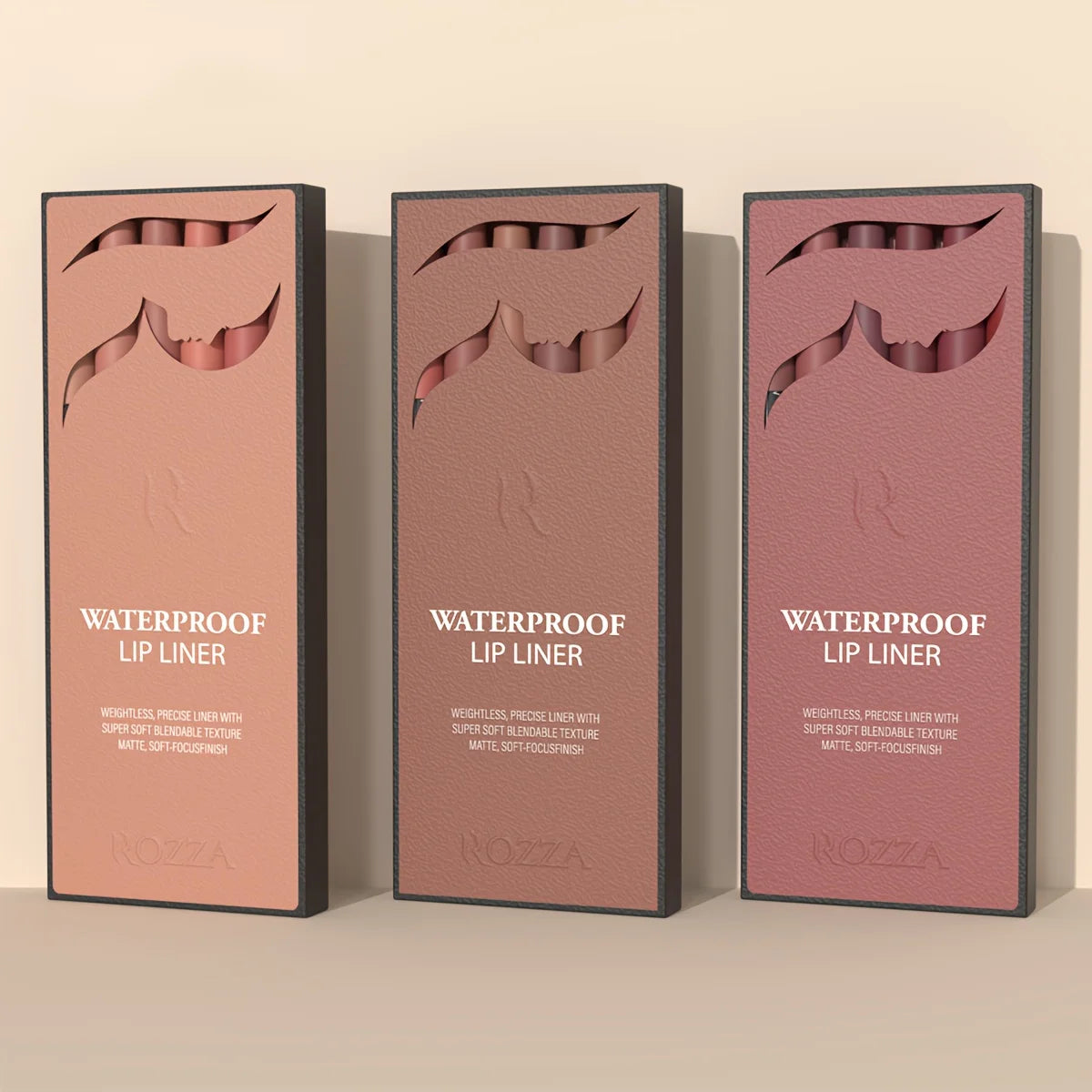 6-Piece Nude Lip Liner Set – Matte & Long-Wear