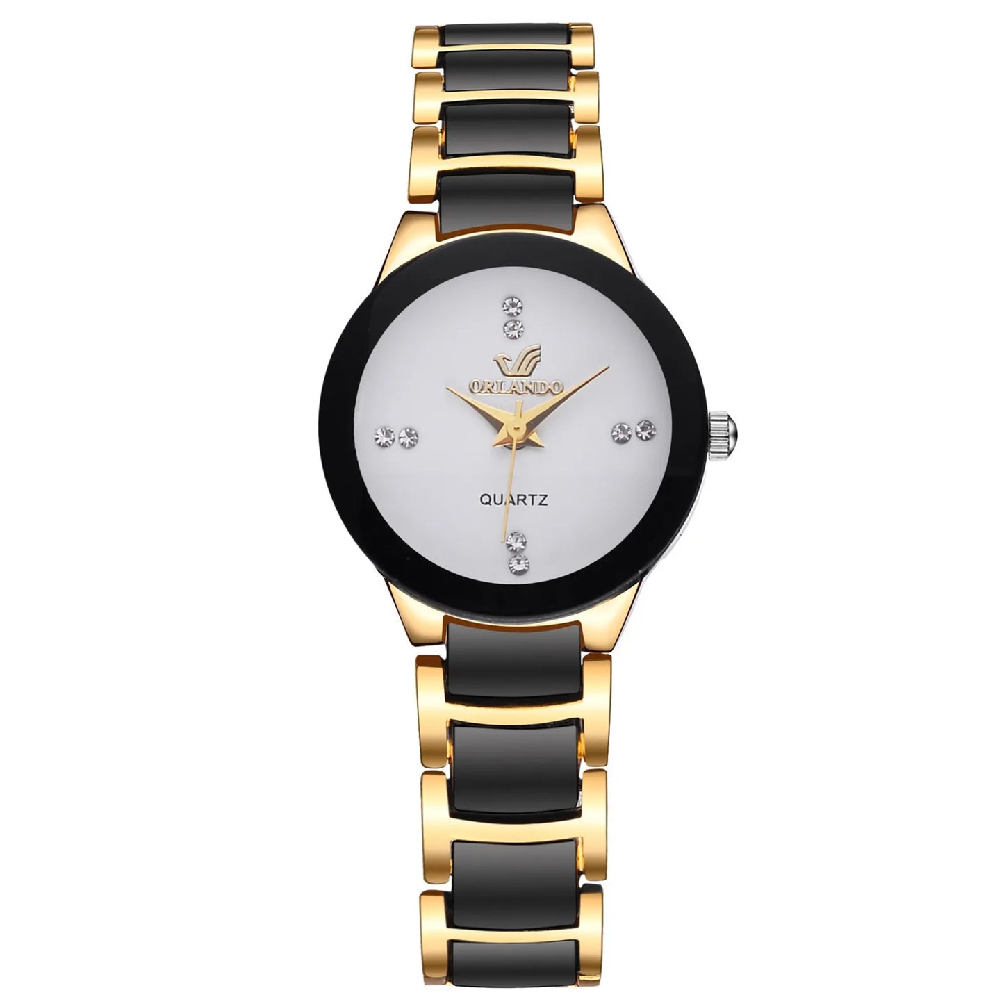 Luxury Stainless Steel Quartz Watch – Bold and Sleek. For Ladies and Men.