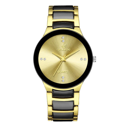 Luxury Stainless Steel Quartz Watch – Bold and Sleek. For Ladies and Men.