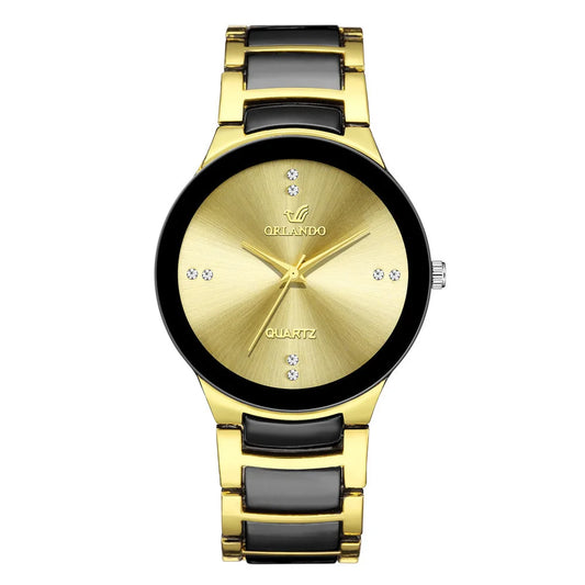 Luxury Stainless Steel Quartz Watch – Bold and Sleek. For Ladies and Men.