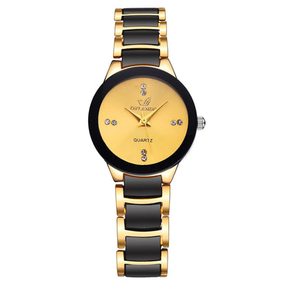 Luxury Stainless Steel Quartz Watch – Bold and Sleek. For Ladies and Men.