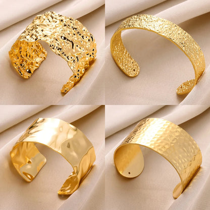 Wrinkle Textured Cuff Bracelet