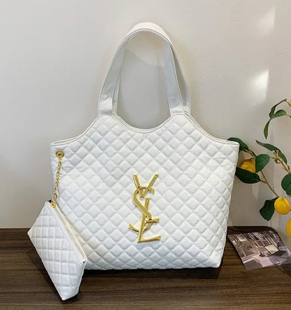 St Laurell 2025 Quilted Designer-Inspired Shoulder Tote