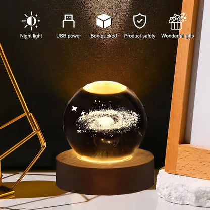 3D Night Light Crystal Ball