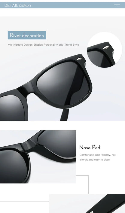 Retro Polarized Sunglasses – Unisex Summer Shades