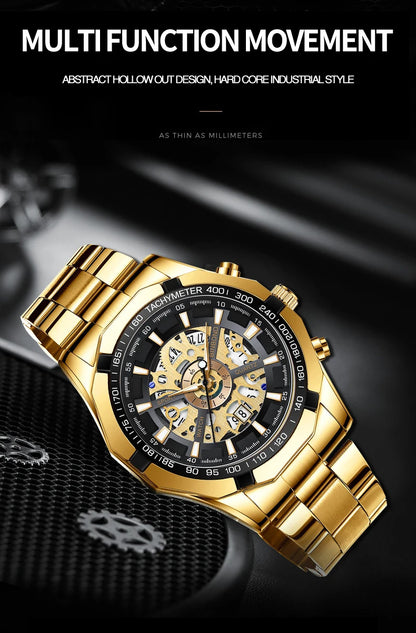 BINBOND Men’s Luxury Quartz Watch with Calendar