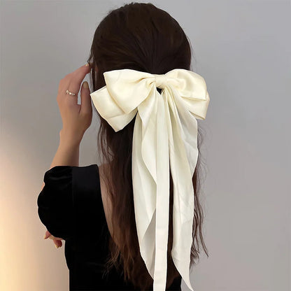 Ladies Elegant Bowknot Barrette Hair Ribbon