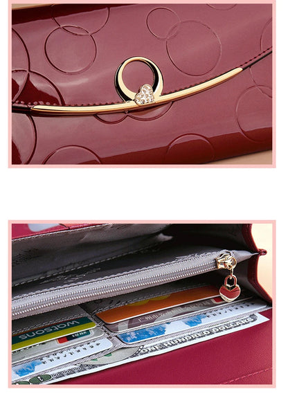 Luxury Leather Long Wallet – RFID Secure with Phone and Card Pockets