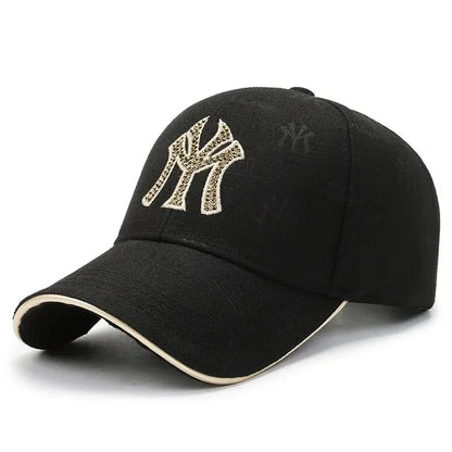 Street Style Essential Embroidered Letter Cotton Baseball Cap