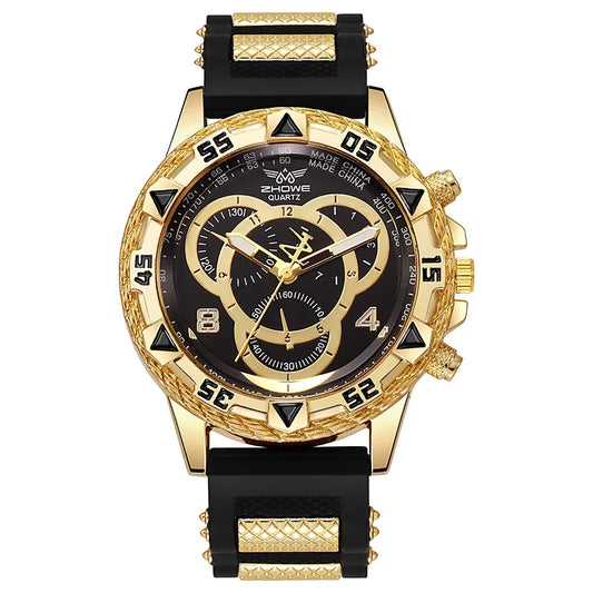 Fashion Silicone Band Analog Men and Ladies Quartz Design