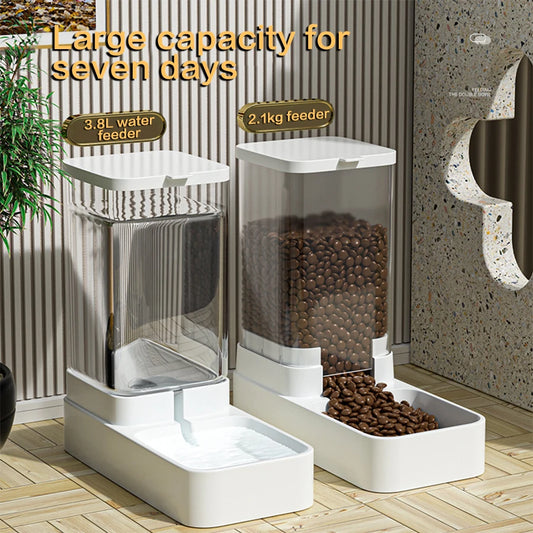 Automatic Cat and Dog Feeder & Water Dispenser