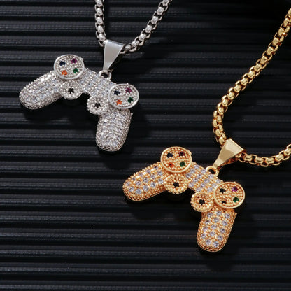 RAKOL Trendy Gamepad Stainless Steel Necklace