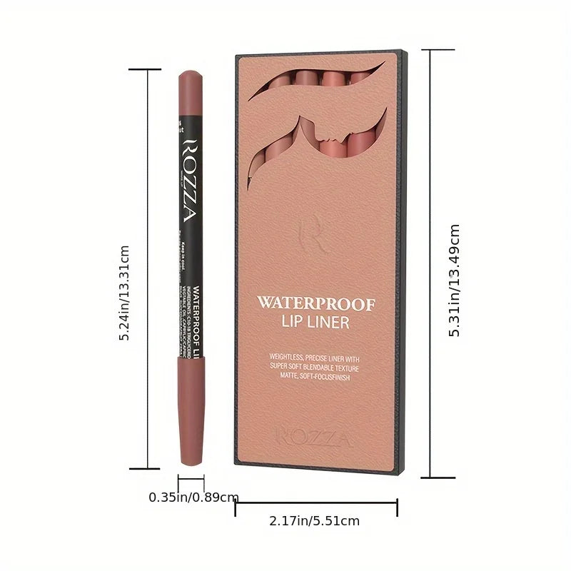 6-Piece Nude Lip Liner Set – Matte & Long-Wear