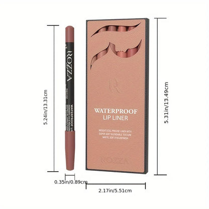 6-Piece Nude Lip Liner Set – Matte & Long-Wear